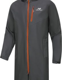 Rain Jacket Men,Waterproof Breathable Long Raincoat with Hood Mesh Lining,Windbreaker for outdoor activities