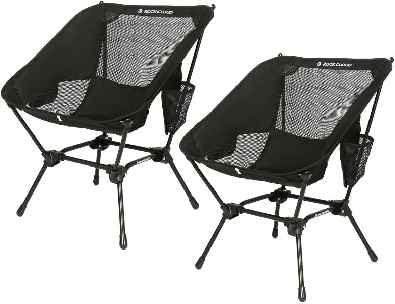 ROCK CLOUD Portable Camping Chair Ultralight Folding Chairs Outdoor for Camp Hiking Backpacking Lawn Beach Sports