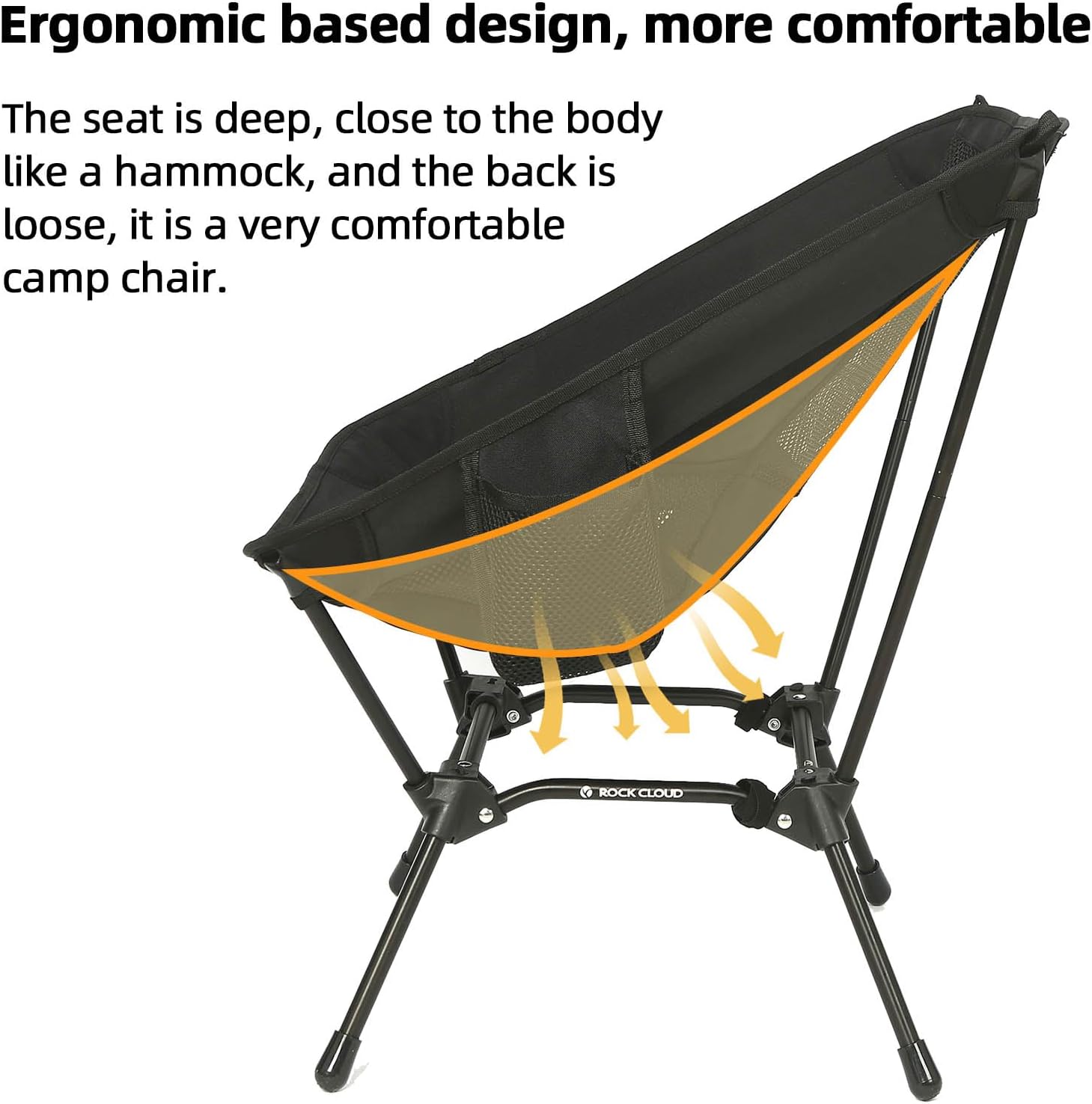 ROCK CLOUD Portable Camping Chair Ultralight Folding Chairs Outdoor for Camp Hiking Backpacking Lawn Beach Sports - Image 6